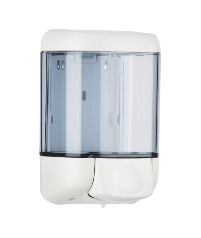 Seifenspender 1000ml weiss / transparent
